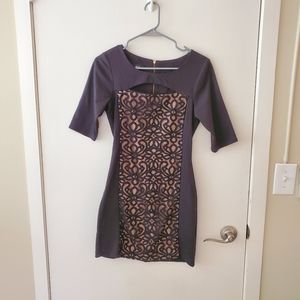 Black dress with lace